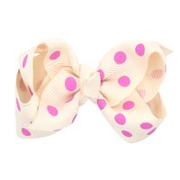 Européen Et Américain Enfants De Polka Dot Petit Arc Barrettes Filles 8cm Imprimé Dot Arc Clip Coiffe sku image 10