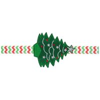 Européen Et Américain De Cheveux De L'enfant Accessoires De Noël Arbre Bébé Bande De Cheveux Bébé Bandeau En Gros Vert Arbre De Noël Rayé Bandeau sku image 2