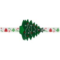 Européen Et Américain De Cheveux De L'enfant Accessoires De Noël Arbre Bébé Bande De Cheveux Bébé Bandeau En Gros Vert Arbre De Noël Rayé Bandeau sku image 1