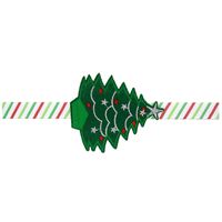 Européen Et Américain De Cheveux De L'enfant Accessoires De Noël Arbre Bébé Bande De Cheveux Bébé Bandeau En Gros Vert Arbre De Noël Rayé Bandeau sku image 3