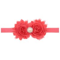 Enfants De Tournesol Perle Bande De Cheveux Bébé Minable Fleur Bandeau Cheveux Accessoires Solide Couleur Double Laine Côté Fleur Plus Forage Corde sku image 9