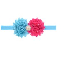 Enfants De Tournesol Perle Bande De Cheveux Bébé Minable Fleur Bandeau Cheveux Accessoires Solide Couleur Double Laine Côté Fleur Plus Forage Corde sku image 36