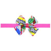 Europäische Und Amerikanische Kinder Cartoon Bowknot Stirnband Baby Print Bowknot Stirnband Baby Haarschmuck sku image 5