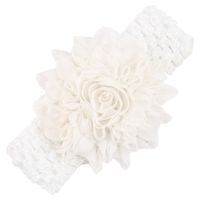 Européen Et Américain Style Bande De Cheveux Ensemble En Gros 4.5cm Main De Mousseline De Soie Perle Fleur Bandeau Cheveux Accessoires Solide Couleur sku image 2