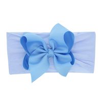 Europäischer Und Amerikanischer Außenhandel Baby Haarband Kinder Nylon Bowknot Stirnband Baby Stretch Bowknot Kaninchen Ohren sku image 2