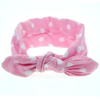 Européen Et Américain Enfants De Polka Dot Bande De Cheveux En Gros Mignon Tissu Oreilles De Lapin Bandeau Filles Points Circulaires Bande De Cheveux 8 Couleurs sku image 7