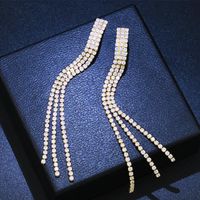 Copper Fashion Tassel Earring  (rose Alloy)  Fine Jewelry Nhas0630-rose-alloy sku image 2