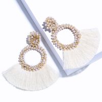 Alloy Bohemia Tassel Earring  (white)  Fashion Jewelry Nhas0602-white sku image 4