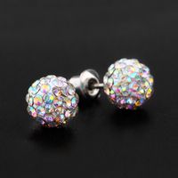 Koreanische Mode, Kleine Und Exquisite Weibliche Kristall Ohrringe, Einfache Und Vielseitige Diamant-bonbon Ohrringe, Zubehör Ern24 sku image 3