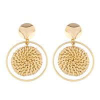 Alloy Fashion Geometric Earring  (erp39 Beige)  Fashion Jewelry Nhas0527-erp39-beige sku image 1