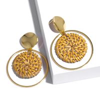 Alloy Fashion Geometric Earring  (erp39 Beige)  Fashion Jewelry Nhas0527-erp39-beige sku image 2