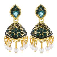 Europäische Und Amerikanische Übertriebene Diamant Perlen Anhänger Ohrringe Ethnischen Stil Ohrringe  Explosive Böhmischen Stil sku image 5
