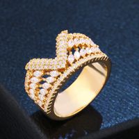 Copper Fashion Geometric Ring  (alloy-7)  Fine Jewelry Nhas0458-alloy-7 sku image 2