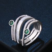 Copper Fashion Geometric Ring  (alloy-7)  Fine Jewelry Nhas0047-alloy-7 sku image 4