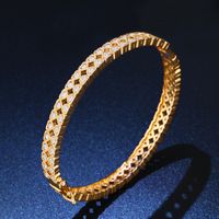 Copper Fashion Geometric Bracelet  (18k-alloy)  Fine Jewelry Nhas0043-18k-alloy sku image 1