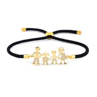 Ventes Directes D'usine Coréenne-style Chic Et Unique Femelle 4-personne Zircon Rouge Corde Bracelet Tout-match Simple Femelle Bracelet Accessoires Brb07 sku image 2