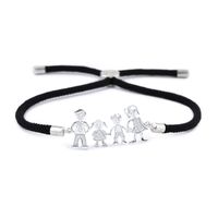 Fabrik Direkt Verkauf Koreanische Mode Persönlichkeit Weibliche 4 Personen Zirkon Rotes Seil Armband All-match Einfache Weibliche Armband Zubehör Brb07 sku image 4