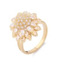 Copper Simple Flowers Ring  (alloy-7)  Fine Jewelry Nhas0009-alloy-7 sku image 1