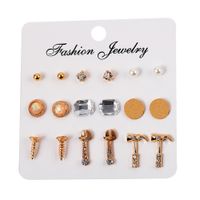 Alloy Vintage Flowers Earring  (style One)  Fashion Jewelry Nhjq11228-style-one sku image 5