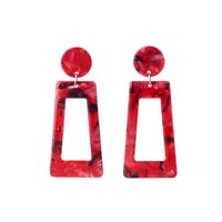 Acrylic Vintage Geometric Earring  (red)  Fashion Jewelry Nhll0299-red sku image 4