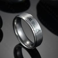 Titanium&stainless Steel Simple Animal Ring  (steel Color Female Models 6mm-6) Nhhf1266-steel-color-female-models-6mm-6 sku image 2