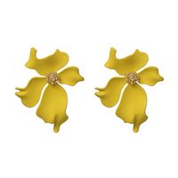 Alloy Fashion Flowers Earring  (yellow) Nhjj5455-yellow sku image 1