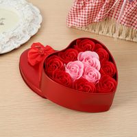 Caja De Hierro En Forma De Corazón Jabón Rosa Regalo De San Valentín sku image 16