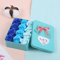 Kreative 12 Rosen Seifen Blume Rechteckige Geschenk Box Set Werbe Geschenk Punkte Einlösung Geschenk sku image 2