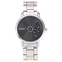Fashion Turntable Alloy Quartz Steel Band Watch Silver Steel Band  Couple Watch Wholesale main image 4