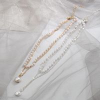 New  Trendy Simple Double-layer Pearl Necklace Wholesale Nihaojewelry main image 3