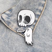 Skull Alloy Plating No Inlaid Unisex Brooches main image 1