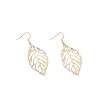 Fashion Leaf Plating Alloy No Inlaid Earrings main image 1