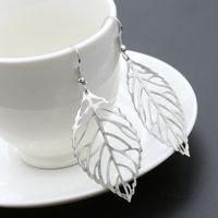Fashion Leaf Plating Alloy No Inlaid Earrings main image 5