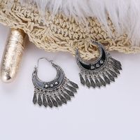 New Ethnic Style Tassel   Fashion Bohemian Black Diamond Small Arrow Pendant Earrings main image 4