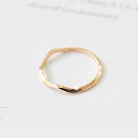 Hot Style Fashion Wave Ring Creative Curve Beautiful Joint Ring  Wholesale Nihaojewelry main image 3
