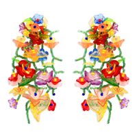 Ethnic Style Leaf No Inlaid Earrings main image 1