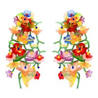 Ethnic Style Leaf No Inlaid Earrings main image 2