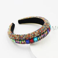 Barockmode Im Europäischen Und Amerikanischen Stil, Luxus, Volldiamant-edelstein-strass-stirnband, Weibliches Temperament, Laufsteg-haarschmuck, Kopfschmuck main image 5