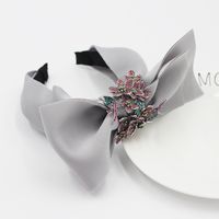 New Fashion Fabric Bowknot Flowers Diamonds All-match Personality Headband main image 4