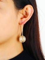 Japanische Und Koreanische Neue Persönlichkeit Kreative Einfache Mädchen Ohrringe Modetrend Temperament All-match Lange Blumen Perlen Ohrringe main image 5