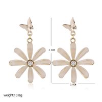 Korean Simple  Fashion S925 Daisy Butterfly Flower Earrings Wholesale Nihaojewelry main image 5