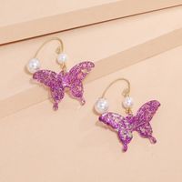 Fashion Trend Colorful Sequin Earrings New Korean Sweet Butterfly Earrings Wholesale Nihaojewelry main image 1