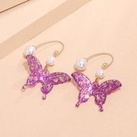 Fashion Trend Colorful Sequin Earrings New Korean Sweet Butterfly Earrings Wholesale Nihaojewelry main image 3