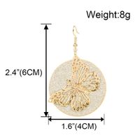 Retro Alloy Geometric Hollow Butterfly Frosted Fashion Popular Earrings Wholesale Nihaojewely main image 6