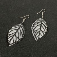 Fashion Hollow Frosted Geometric Leaf Retro Style Earrings Wholesale Nihaojewely main image 5