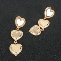 Alloy Love Electroplating Retro Style Gold Earrings Wholesale Nihaojewely main image 3