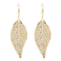 Simple Retro Alloy Leaf Froste Fashion Earrings Wholesale Nihaojewely main image 3