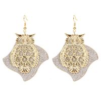 Fashion Trend Owl Hollow Two-color Earrings Retro Earrings Wholesale Nihaojewely main image 3
