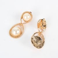 Alloy Imitation Pearl Drop-shaped  Style Sweet Earrings Wholesale Nihaojewely main image 3