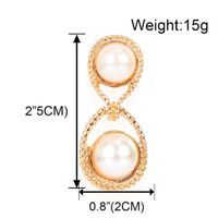 Alloy Imitation Pearl Drop-shaped  Style Sweet Earrings Wholesale Nihaojewely main image 6
